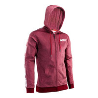 Leatt Premium Zip Hoodie - Ruby