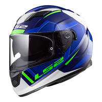 LS2 FF320 Stream Evo Axis Helmet - White / Blue