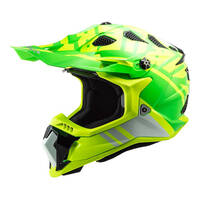 LS2 MX700 Subverter Evo Gammax Helmet - Green / Hi-Vis