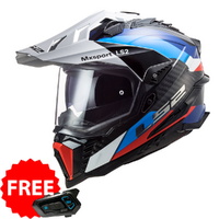 LS2 MX701 Explorer Carbon Frontier Helmet - Black / Blue