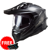 LS2 MX701 Explorer Carbon Helmet - Gloss Carbon