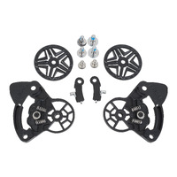 LS2 FF805 THUNDER RATCHET+SCREWS(BLACK)