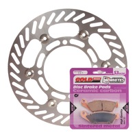 BRAKE DISC & PAD FRONT KIT - KAW KX250F 04-05