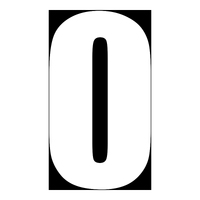 Whites Race Number - White (10 Pack)