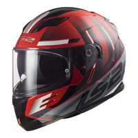 LS2 FF320 Stream Evo Shadow Helmet - Red / White