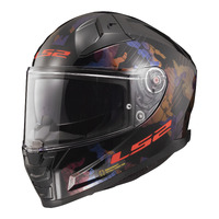 LS2 FF811 Vector II Kamo Helmet - Black / Blue / Titanium