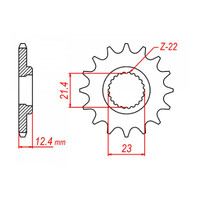 MTX 1593 Steel Front Sprocket #520 (14T) (10-593-14)