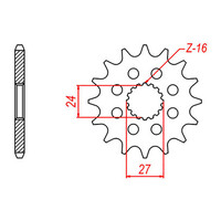 MTX 423 Steel Front Sprocket #530