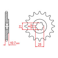 MTX 331 Steel Front Sprocket #630