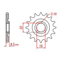 MTX 268 Steel Front Sprocket #520