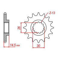 MTX 326 Steel Front Sprocket #520