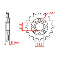 MTX 284 Steel Front Sprocket #520