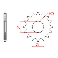 MTX 394 Steel Front Sprocket #520