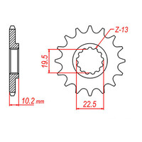 MTX 432 Steel Front Sprocket #520