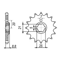 MTX 507 Steel Front Sprocket #520