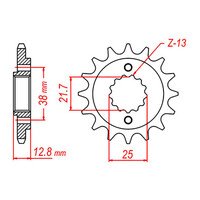 MTX 511 Steel Front Sprocket #520