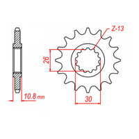 MTX 579 Steel Front Sprocket #530