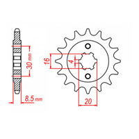 MTX 718 Steel Front Sprocket #520