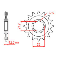 MTX 823 Steel Front Sprocket #520