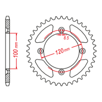 MTX 798 Steel Rear Sprocket #420