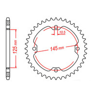 MTX 1857 Steel Rear Sprocket #520 (38T) (11-5TG-38)