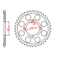 MTX 284 Steel Rear Sprocket #530