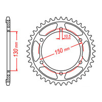 MTX 300 Steel Rear Sprocket #525