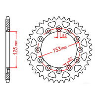 MTX 210 Steel Rear Sprocket #520