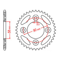 MTX 212 Steel Rear Sprocket #420