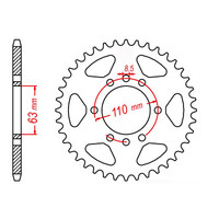 MTX 890 Steel Rear Sprocket #520