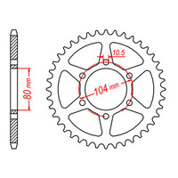 MTX 478 Steel Rear Sprocket #520