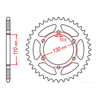 MTX 486 Steel Rear Sprocket #520