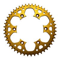 MTX 808 Zero Aluminium Rear Sprocket #520 - Gold