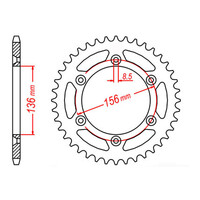 MTX 822 Steel Rear Sprocket #520