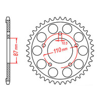 MTX 807 Steel Rear Sprocket #525