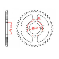 MTX 832 Steel Rear Sprocket #420