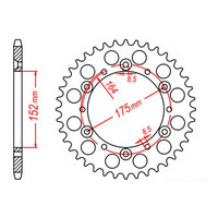 MTX 853 Steel Rear Sprocket #520