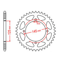 MTX 857 Steel Rear Sprocket #520