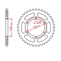 MTX 846 Steel Rear Sprocket #520