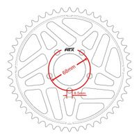 MTX 264 Steel Rear Sprocket #428 (45T) (11-Y2P-45)