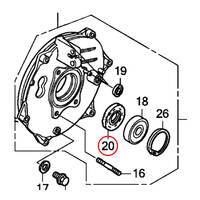 WHITES DUST SEAL - HONDA REAR BRAKE SEAL