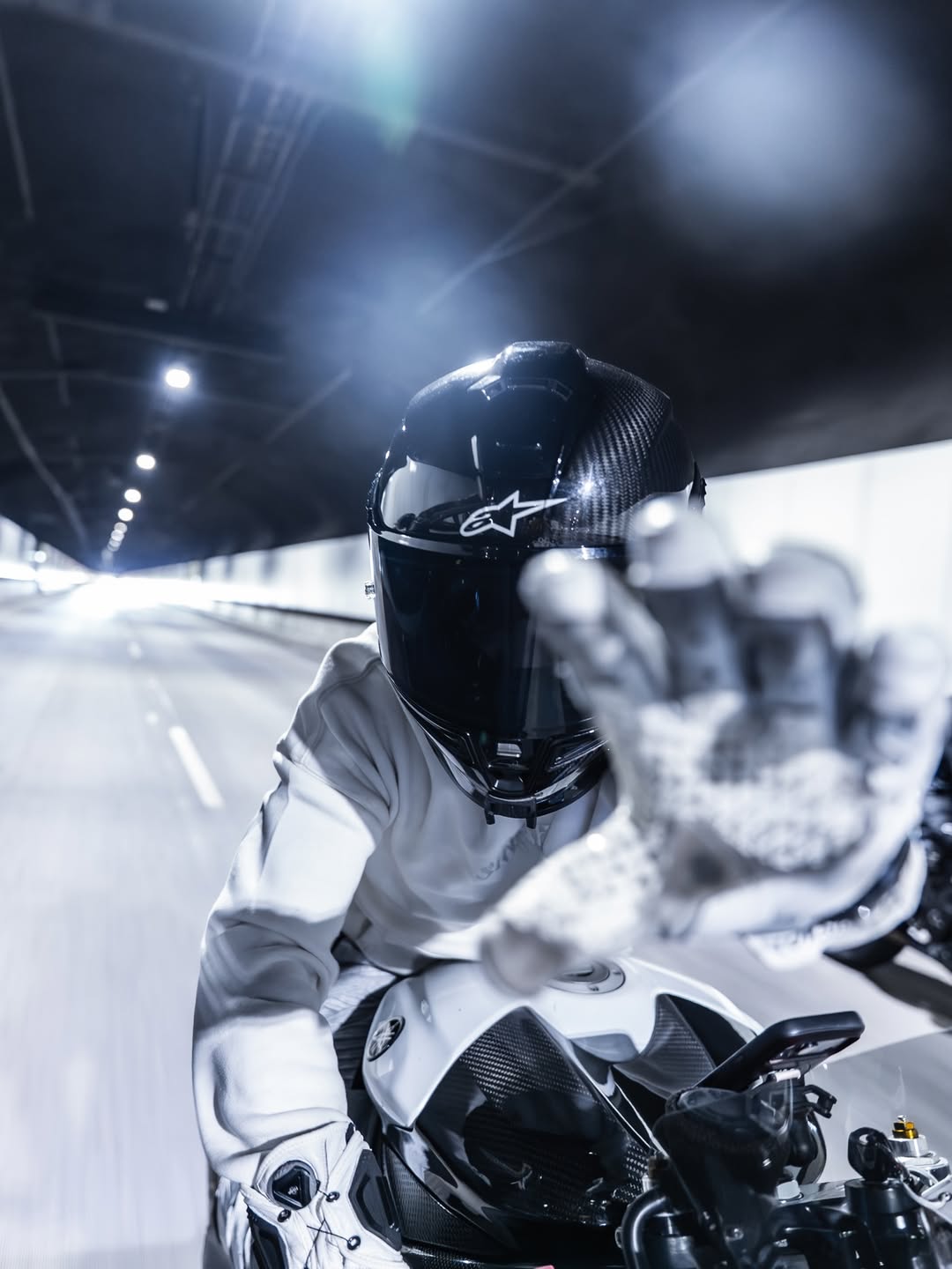 New motorcycle rider in protective gear on Yamaha R6 - Shark Leathers beginner's gear guide