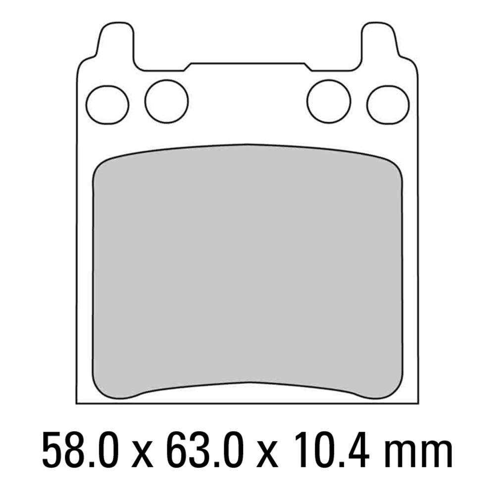 FERODO Disc Pad Set - FDB134 P Platinum Non Sintered Compound