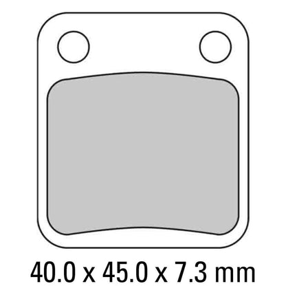 FERODO Disc Pad Set - FDB250 EF ECO Friction Non Sintered Compound
