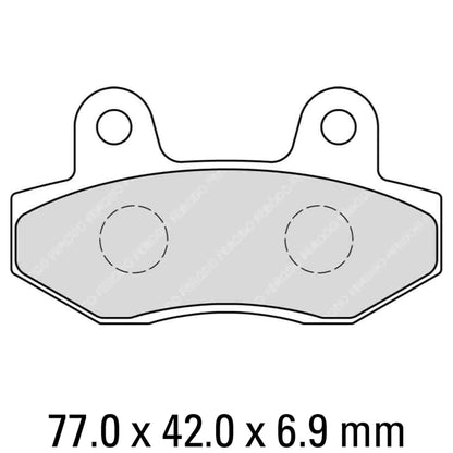 FERODO Disc Pad Set - FDB312 EF ECO Friction Non Sintered Compound