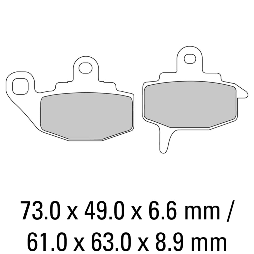 Ferodo - FERODO BRAKE PADS - FDB494P (PK = 2 Pads) [BQ25] - Shark Leathers