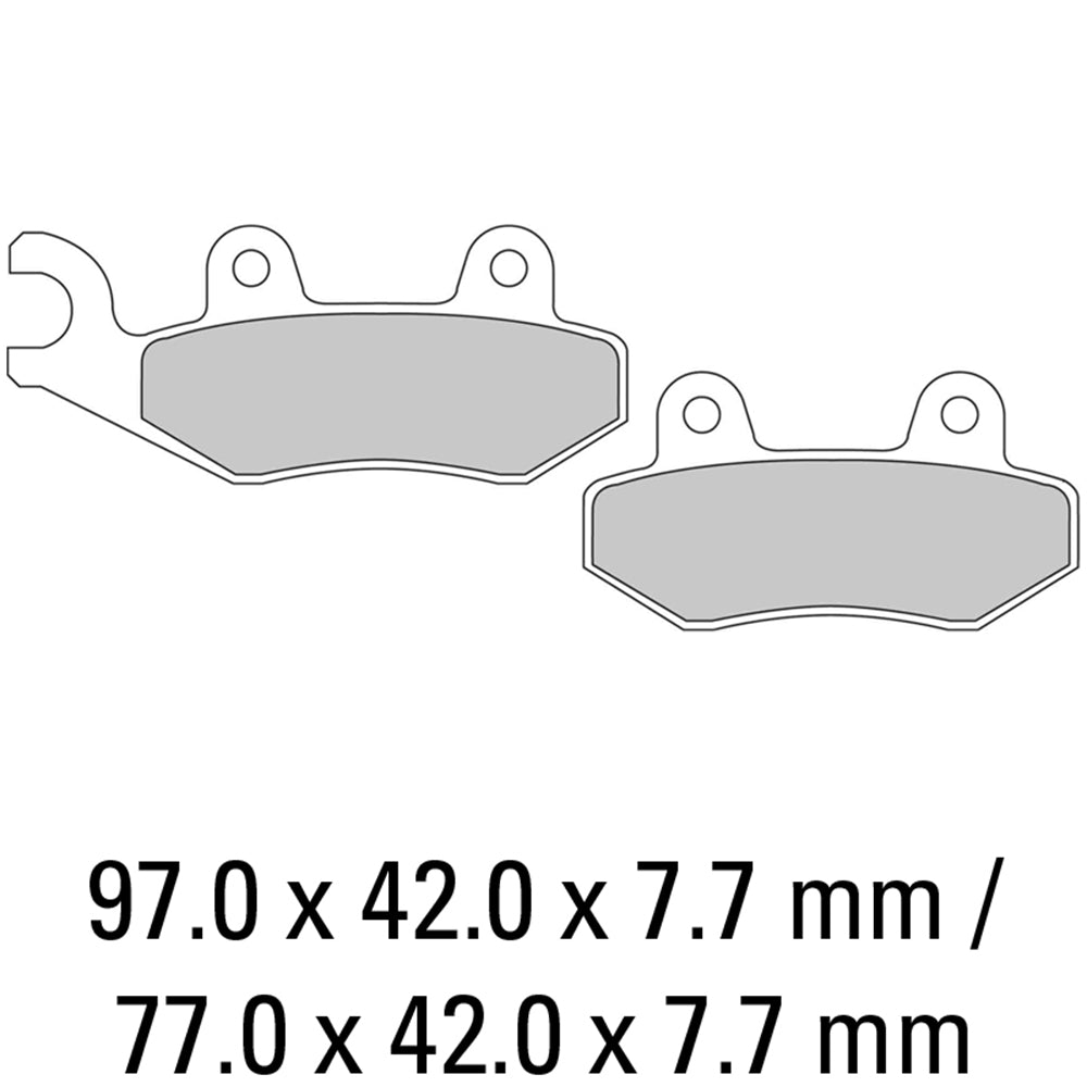 Ferodo - FERODO BRAKE PADS - FDB497EF (PK = 2 Pads) [BQ10] - Shark Leathers