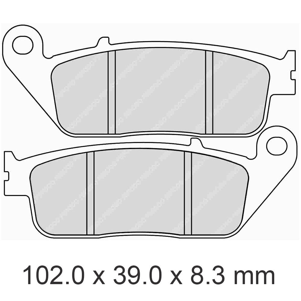 Ferodo - FERODO BRAKE PADS - FDB570ST (PK = 2 Pads) [BQ25] - Shark Leathers