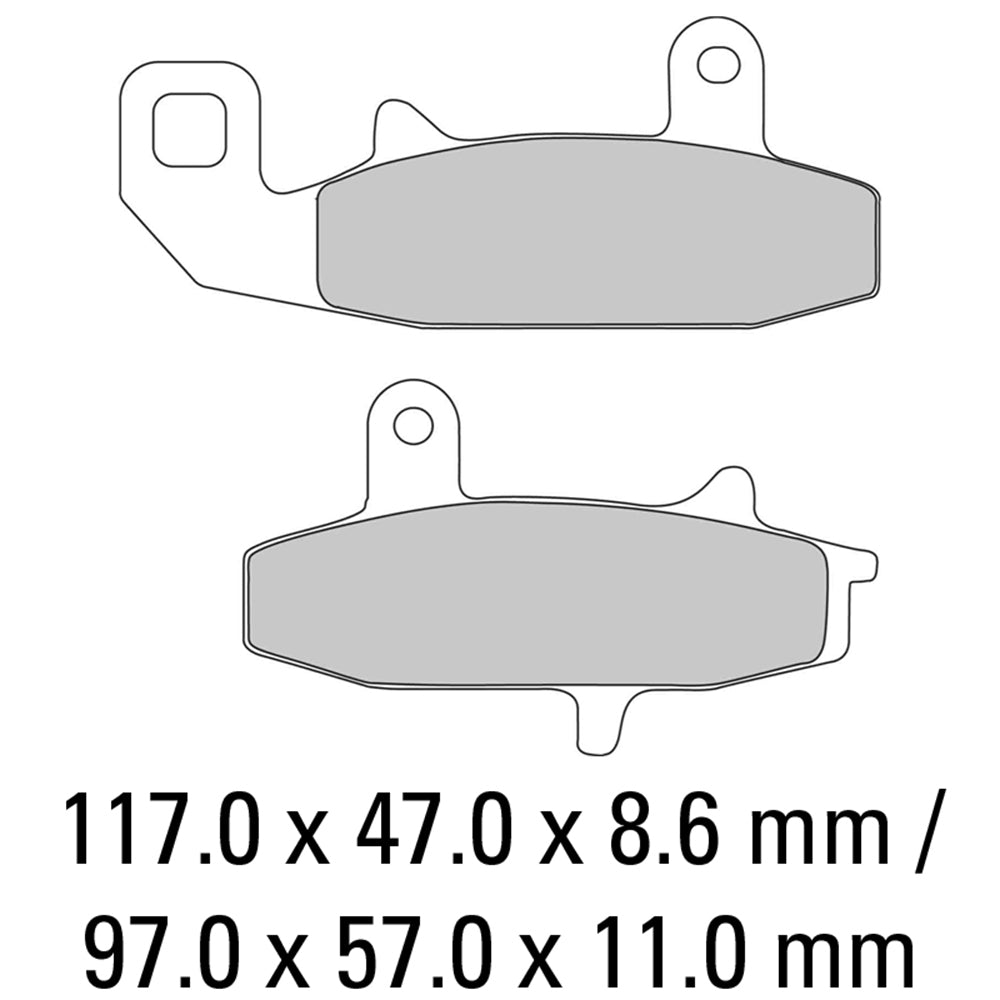 Ferodo - FERODO BRAKE PADS - FDB606P (PK = 2 Pads) [BQ20] - Shark Leathers