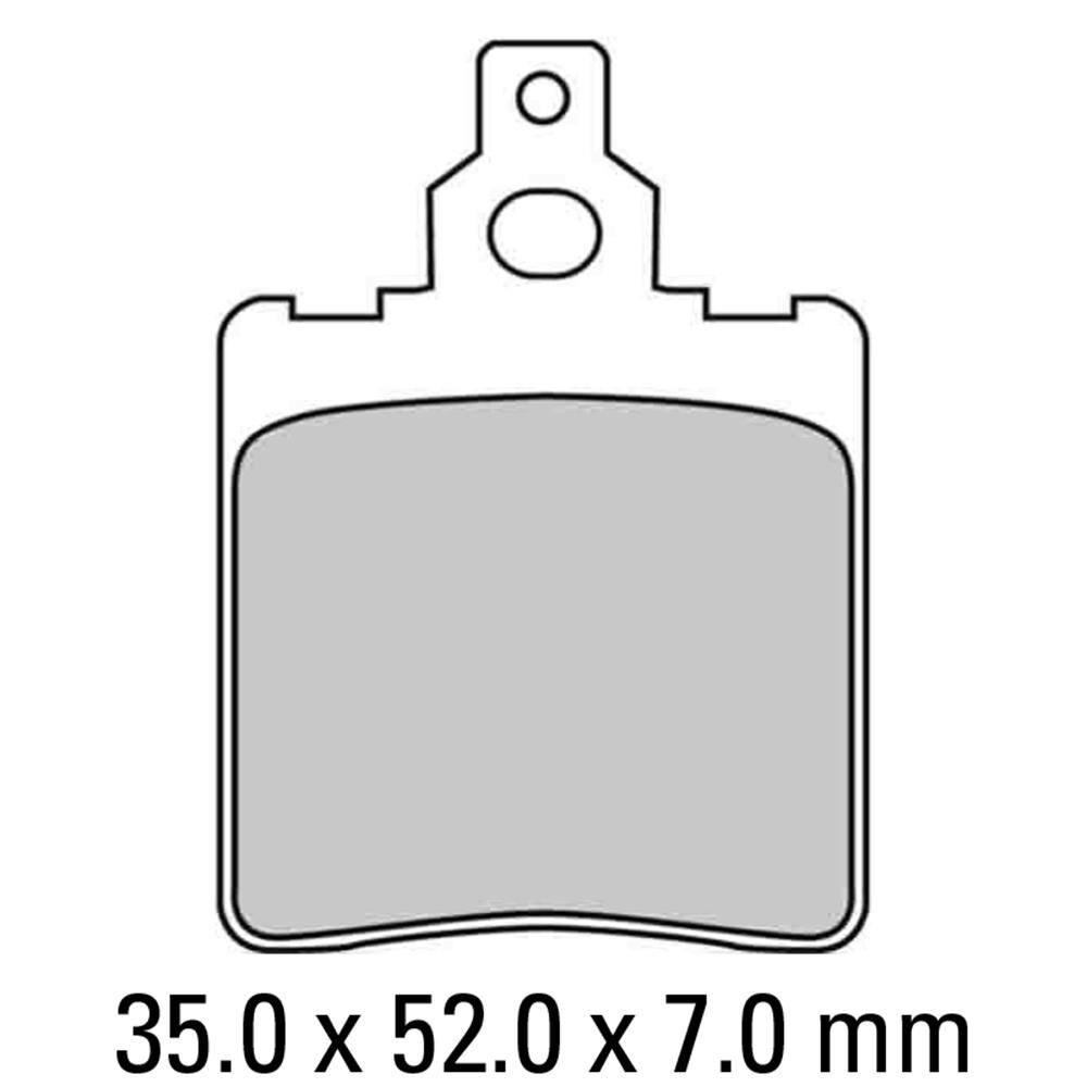 FERODO Disc Pad Set - FDB624 S Scooter Compound - Non Sintered